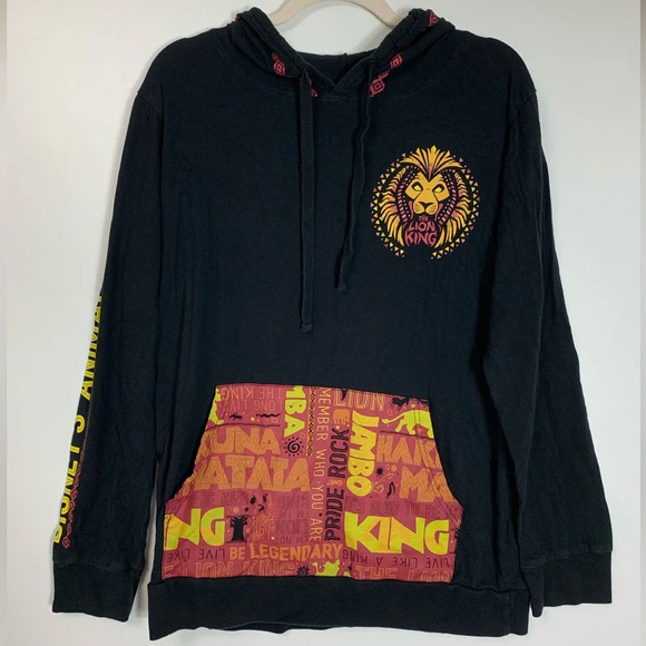 Disney The Lion King Sweatshirt Hoodie Animal Kingdom Adult  Medium *Flawed - Picture 1 of 12